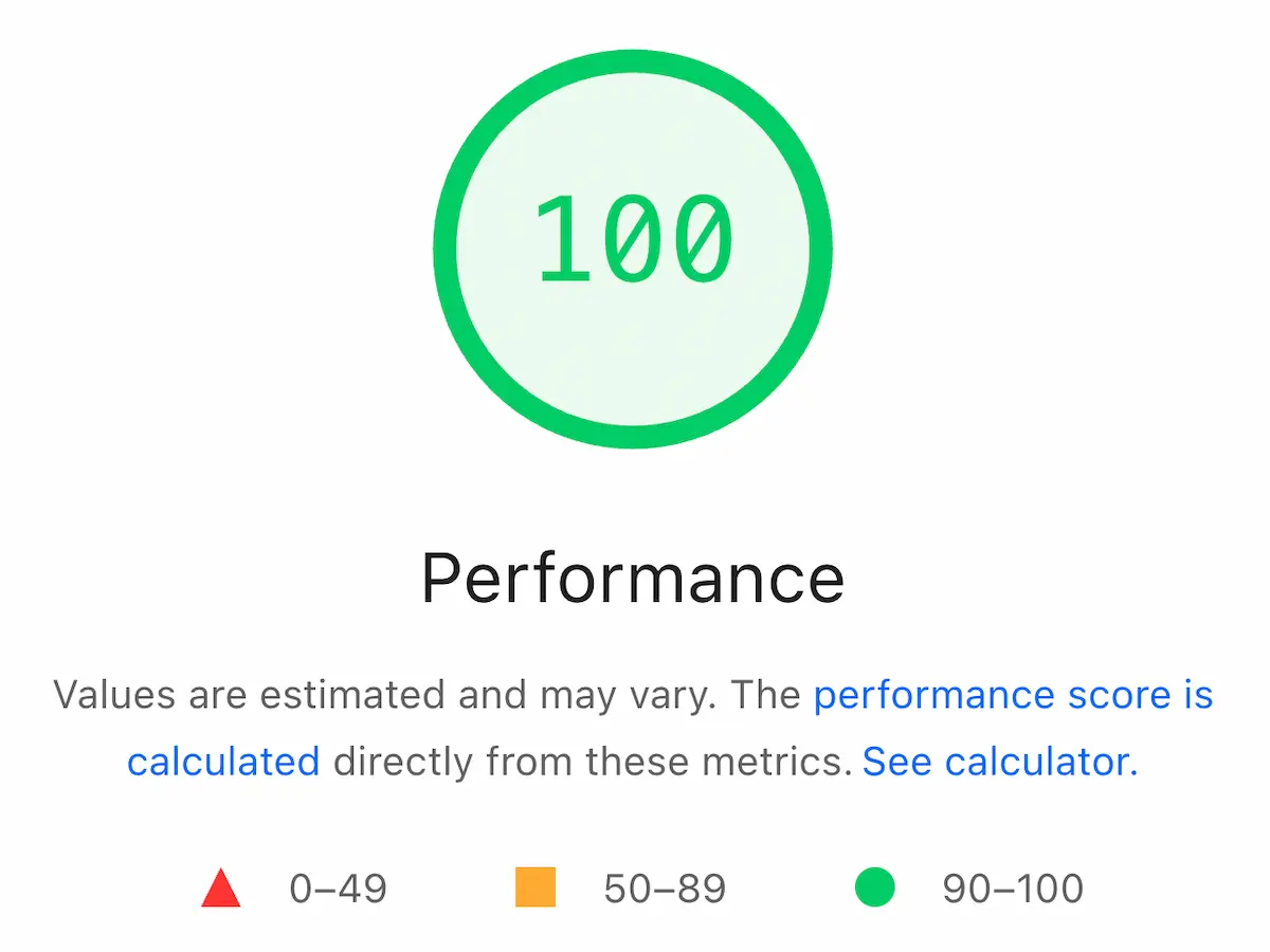 PageSpeed Score